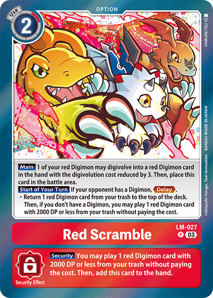 Red Scramble (LM-027) | DigimonCardGame Wiki | Fandom