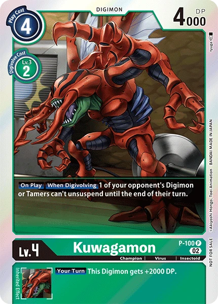 Kuwagamon (P-100) | DigimonCardGame Wiki | Fandom