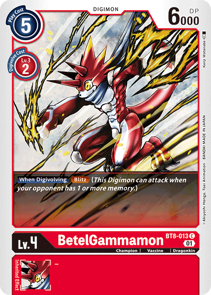 BetelGammamon (BT8-013) | DigimonCardGame Wiki | Fandom BetelGammamon (BT8-013) | DigimonCardGame Wiki | Fandom