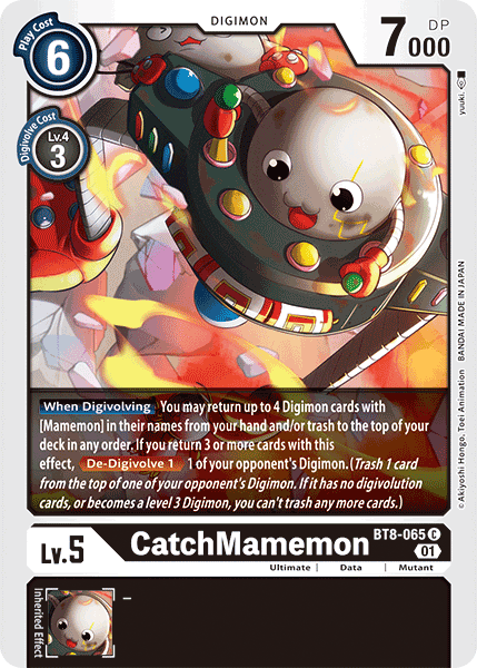 takemonさま確認用 CatchMamemon (BT8-065) | DigimonCardGame Wiki | Fandom