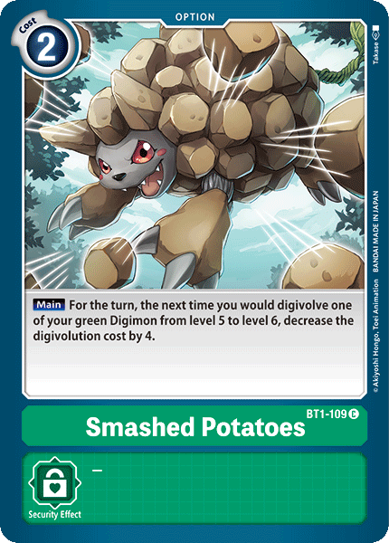 Smashed Potatoes (BT1-109) | DigimonCardGame Wiki | Fandom