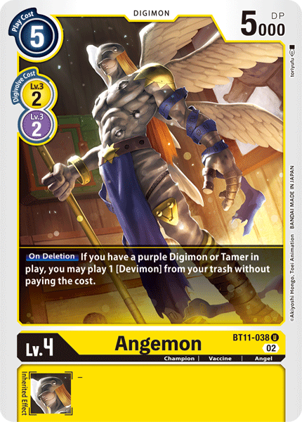 Angemon (BT11-038) | DigimonCardGame Wiki | Fandom