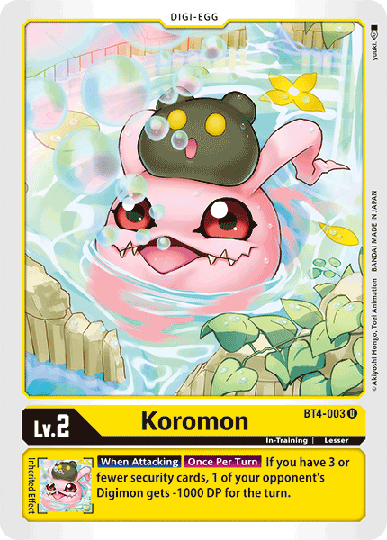 Koromon (BT4-003) | DigimonCardGame Wiki | Fandom