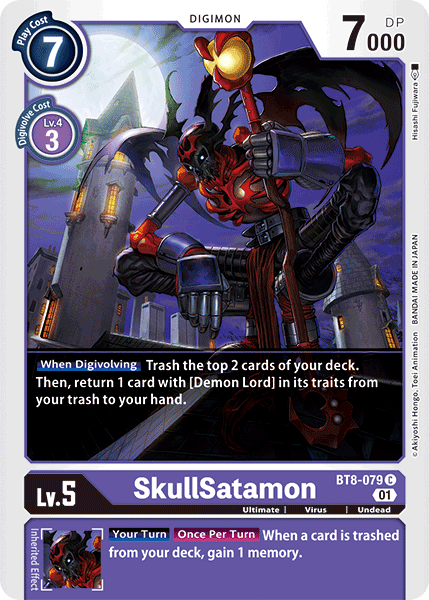 SkullSatamon (BT8-079) | DigimonCardGame Wiki | Fandom