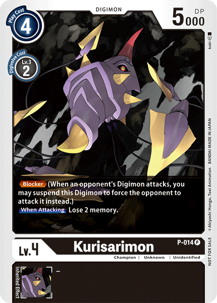 Kurisarimon (P-014) | DigimonCardGame Wiki | Fandom
