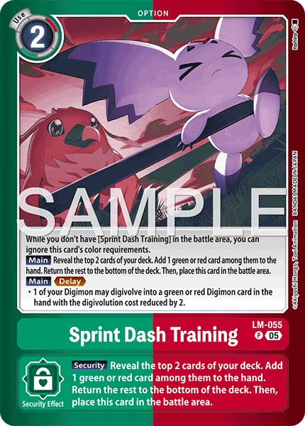 Sprint Dash Training (LM-055) | DigimonCardGame Wiki | Fandom