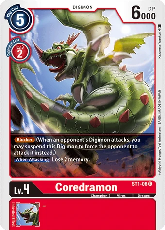 Coredramon (ST1-06) | DigimonCardGame Wiki | Fandom