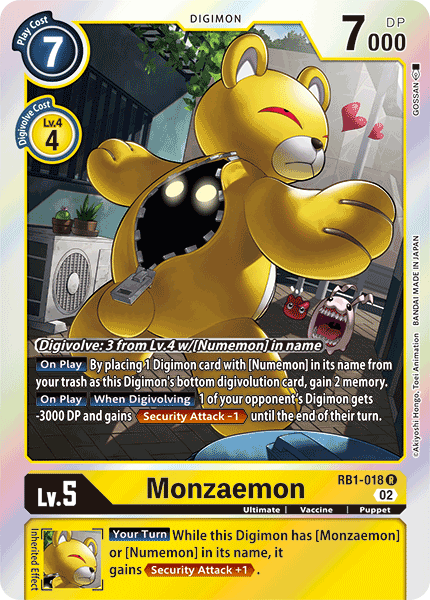 Monzaemon (RB1-018) | DigimonCardGame Wiki | Fandom