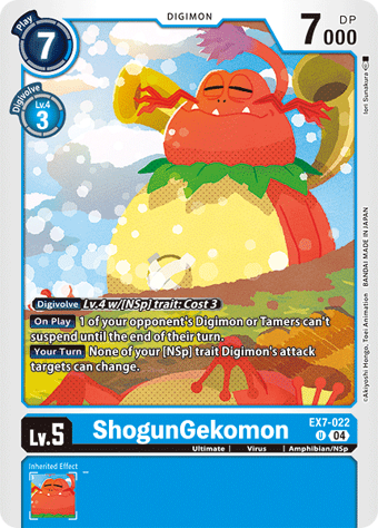 ShogunGekomon (EX7-022) | DigimonCardGame Wiki | Fandom