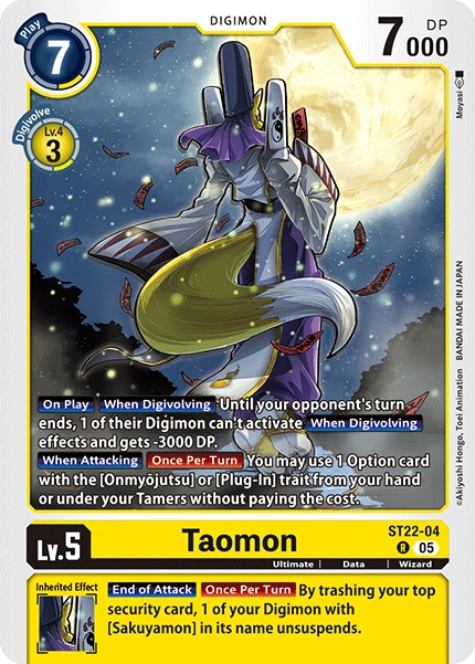 Taomon (ST22-04) | DigimonCardGame Wiki | Fandom