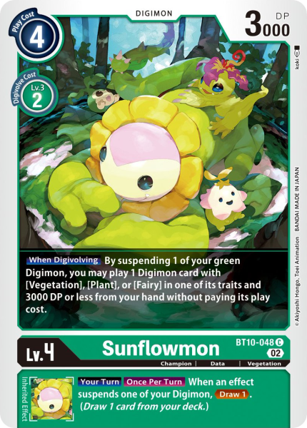 Sunflowmon (BT10-048) | DigimonCardGame Wiki | Fandom