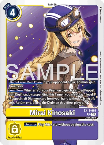 Mirai Kinosaki (EX11-061) | DigimonCardGame Wiki | Fandom