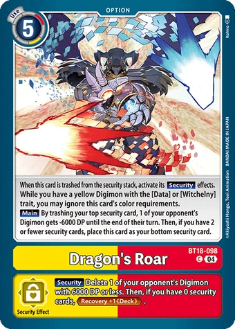 Dragon's Roar (BT18-098) | DigimonCardGame Wiki | Fandom