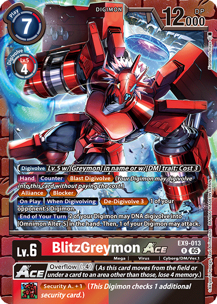 デジモン　レジェンズ　タリスダム BlitzGreymon Parallel Preview for Booster Set EX-04 | With