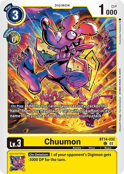 Chuumon (BT14-032) | DigimonCardGame Wiki | Fandom Chuumon (BT14-032) | DigimonCardGame Wiki | Fandom