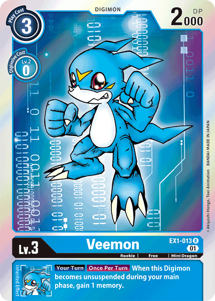 Veemon (EX1-013) | DigimonCardGame Wiki | Fandom Veemon (EX1-013) | DigimonCardGame Wiki | Fandom