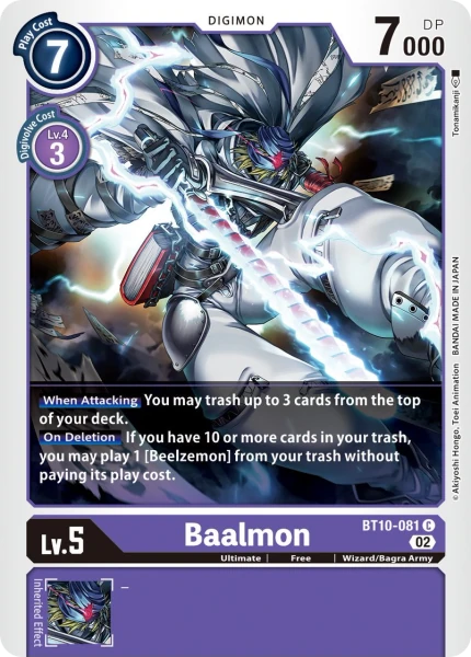 Baalmon (BT10-081) | DigimonCardGame Wiki | Fandom