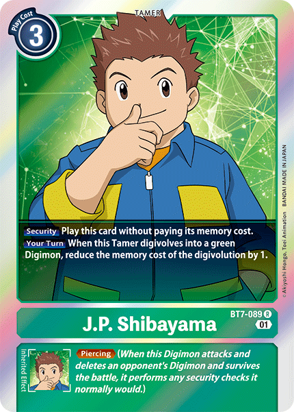 J.P. Shibayama (BT7-089) | DigimonCardGame Wiki | Fandom J.P. Shibayama (BT7-089) | DigimonCardGame Wiki | Fandom