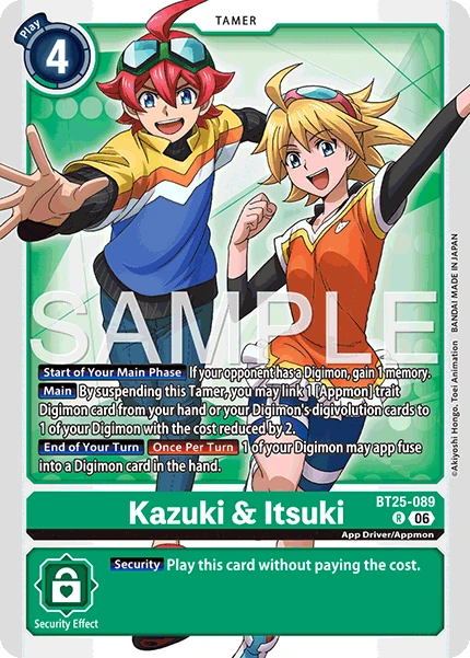 Kazuki & Itsuki (BT25-089) | DigimonCardGame Wiki | Fandom