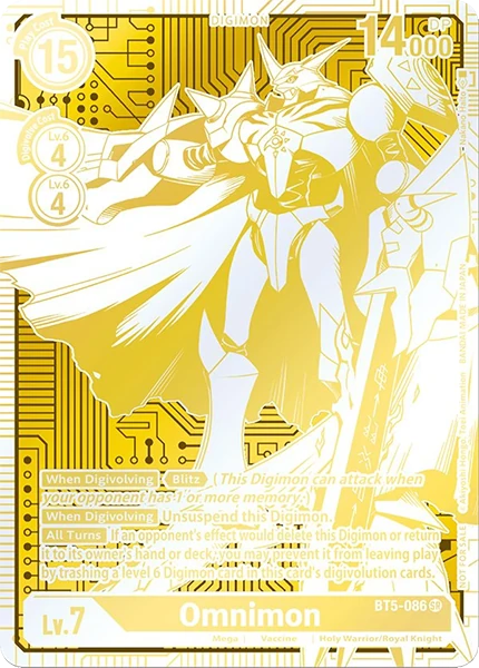 digimon card game promo pack ver 0.0 Digimon Card Game - World Convergence - Omnimon - (Alternate Art)