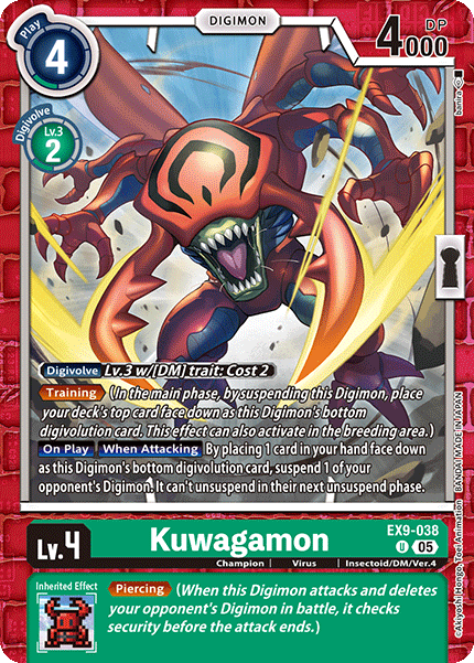 Kuwagamon (EX9-038) | DigimonCardGame Wiki | Fandom