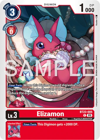 エリザモン 希少 [BT23-005] Elizamon (BT23-005) | DigimonCardGame Wiki | Fandom