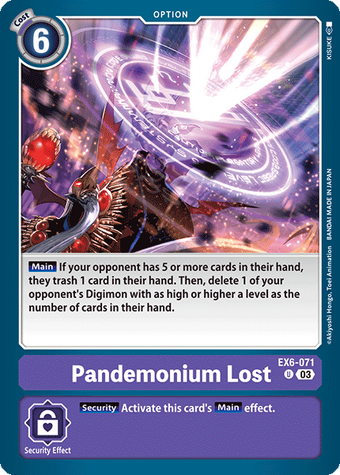 Pandemonium Lost (EX6-071) | DigimonCardGame Wiki | Fandom