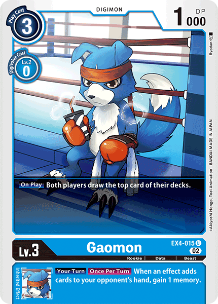 Gaomon (EX4-015) | DigimonCardGame Wiki | Fandom