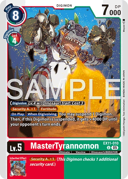 MasterTyrannomon (EX11-010) | DigimonCardGame Wiki | Fandom