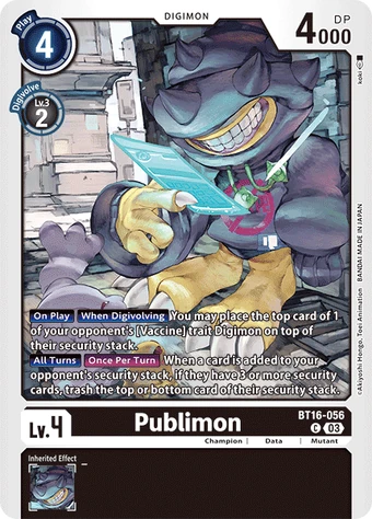 Publimon (BT16-056) | DigimonCardGame Wiki | Fandom