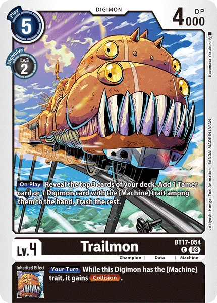 Trailmon (BT17-054) | DigimonCardGame Wiki | Fandom