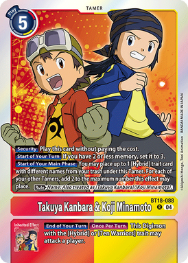 入手困難新品 WHAT WE WANT TENtoTEN KATORI T.K. Takaishi (BT8-087) | DigimonCardGame Wiki | Fandom