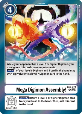 EX6-072/Rulings | DigimonCardGame Wiki | Fandom