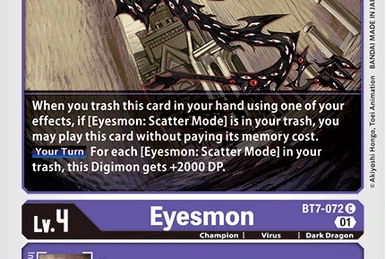 アイズモン:スキャッターモード/BT7/プロモ/パラレル/チャンピオンシップ アイズモン:スキャッターモード/BT7/プロモ/パラレル