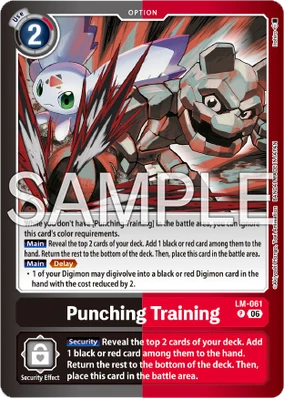 Punching Training (LM-061) | DigimonCardGame Wiki | Fandom