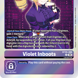 Violet Inboots (BT20-088) | DigimonCardGame Wiki | Fandom
