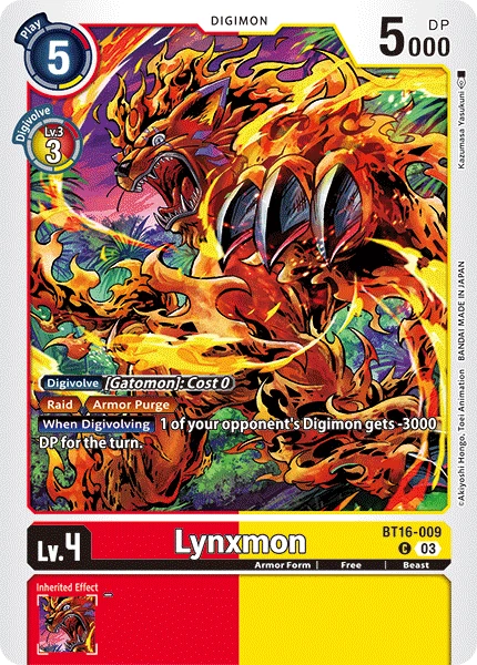 Lynxmon (BT16-009) | DigimonCardGame Wiki | Fandom