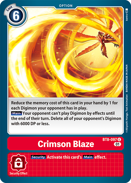 Crimson Blaze (BT8-097) | DigimonCardGame Wiki | Fandom