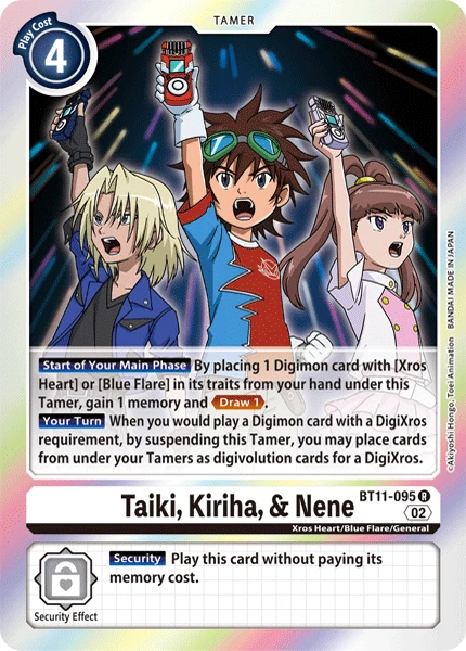Taiki, Kiriha, & Nene (BT11-095) | DigimonCardGame Wiki | Fandom