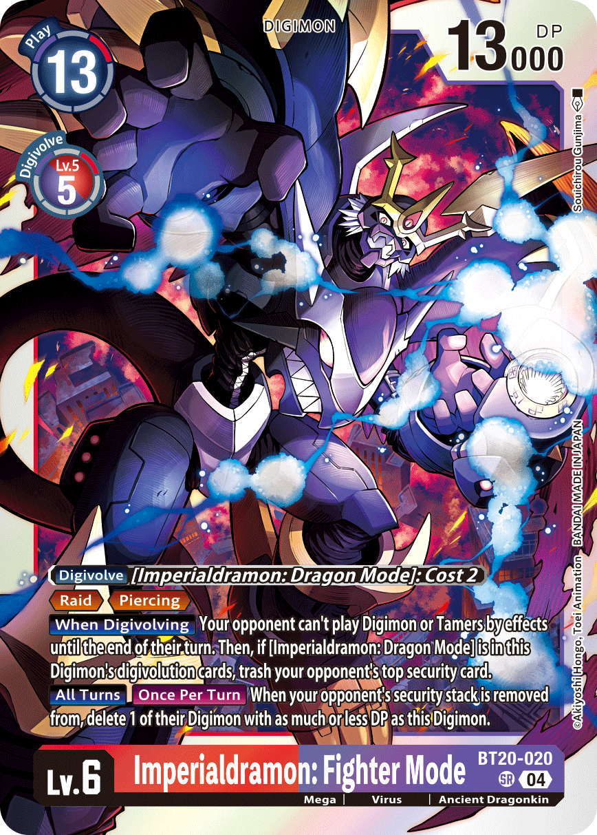 Imperialdramon: Fighter Mode (BT20-020) | DigimonCardGame