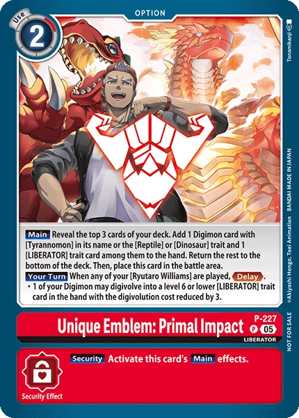 Unique Emblem: Primal Impact (P-227) | DigimonCardGame Wiki | Fandom
