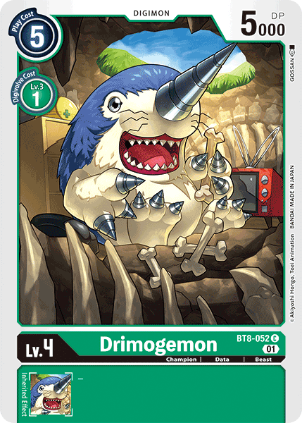 Drimogemon (BT8-052) | DigimonCardGame Wiki | Fandom