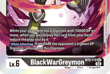 BlackWarGreymon (BT8-070) | DigimonCardGame Wiki | Fandom