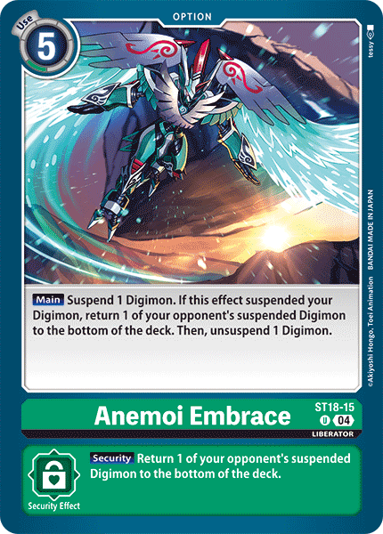 Anemoi Embrace (ST18-15) | DigimonCardGame Wiki | Fandom