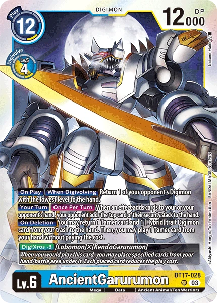 AncientGarurumon (BT17-028) | DigimonCardGame Wiki | Fandom
