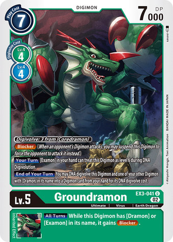 Groundramon (EX3-041) | DigimonCardGame Wiki | Fandom