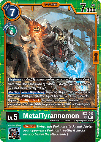 MetalTyrannomon (EX9-043) | DigimonCardGame Wiki | Fandom