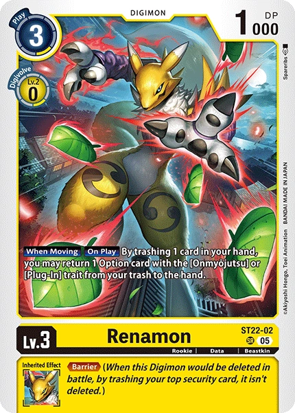 Renamon (ST22-02) | DigimonCardGame Wiki | Fandom