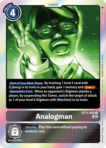 Analogman (BT11-092) | DigimonCardGame Wiki | Fandom Analogman (BT11-092) | DigimonCardGame Wiki | Fandom