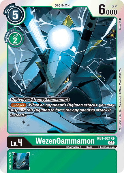 RYON WezenGammamon (RB1-021) | DigimonCardGame Wiki | Fandom